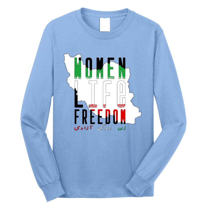 Iran Women Life Freedom Support Persian Women, Free Iran Long Sleeve Shirt