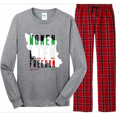 Iran Women Life Freedom Support Persian Women, Free Iran Long Sleeve Pajama Set