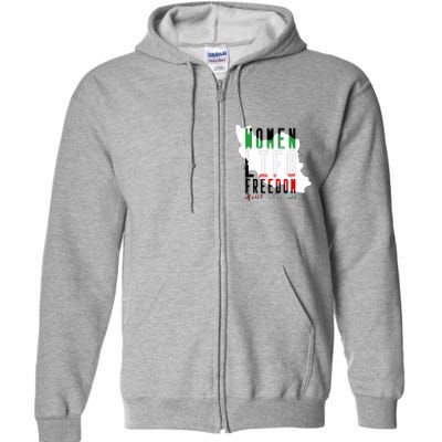 Iran Women Life Freedom Support Persian Women, Free Iran Full Zip Hoodie