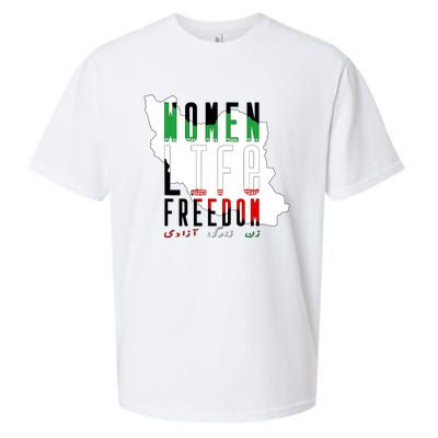 Iran Women Life Freedom Support Persian Women, Free Iran Sueded Cloud Jersey T-Shirt