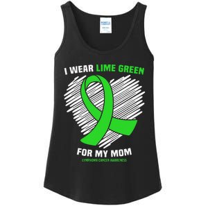 I Wear Lime Green For My Mom Lymphoma Cancer Awareness Ladies Essential Tank