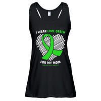 I Wear Lime Green For My Mom Lymphoma Cancer Awareness Ladies Essential Flowy Tank