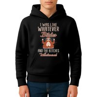 I Was Like Whatever Bitches And The Bitches Whatevered Sloth Kids Hoodie