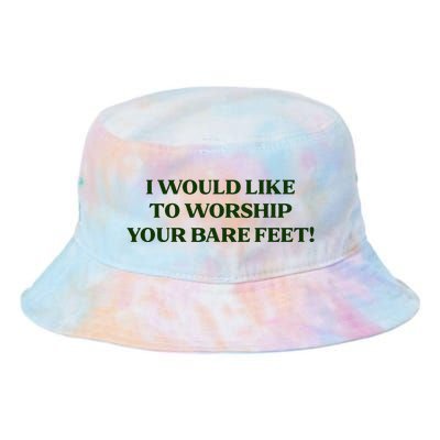 I Would Like To Worship Your Bare Feet Tie Dye Newport Bucket Hat