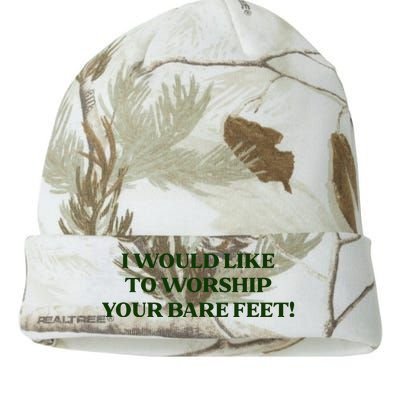 I Would Like To Worship Your Bare Feet Kati Licensed 12" Camo Beanie