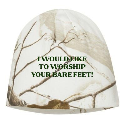 I Would Like To Worship Your Bare Feet Kati - Camo Knit Beanie