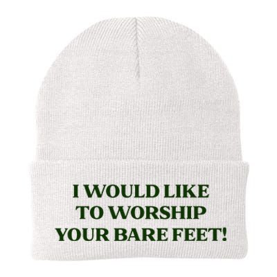 I Would Like To Worship Your Bare Feet Knit Cap Winter Beanie