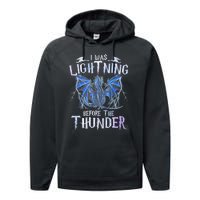 I Was Lightnings Before The Thunder Dragons Funny Dragon Lovers Gifts Performance Fleece Hoodie