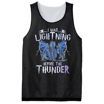 I Was Lightnings Before The Thunder Dragons Funny Dragon Lovers Gifts Mesh Reversible Basketball Jersey Tank