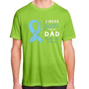 I Wear Light Blue For My Dad Prostate Cancer Support Adult ChromaSoft Performance T-Shirt