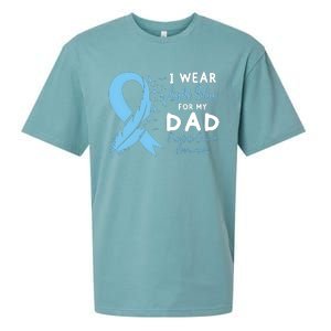 I Wear Light Blue For My Dad Prostate Cancer Support Sueded Cloud Jersey T-Shirt