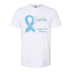 I Wear Light Blue For My Dad Prostate Cancer Support Softstyle CVC T-Shirt