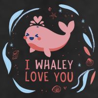 I Whaley Love You Whale Adult Drive Performance Visor