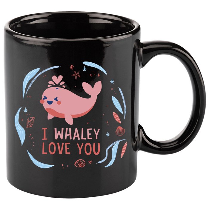 I Whaley Love You Whale 11oz C Handle Ceramic Mug