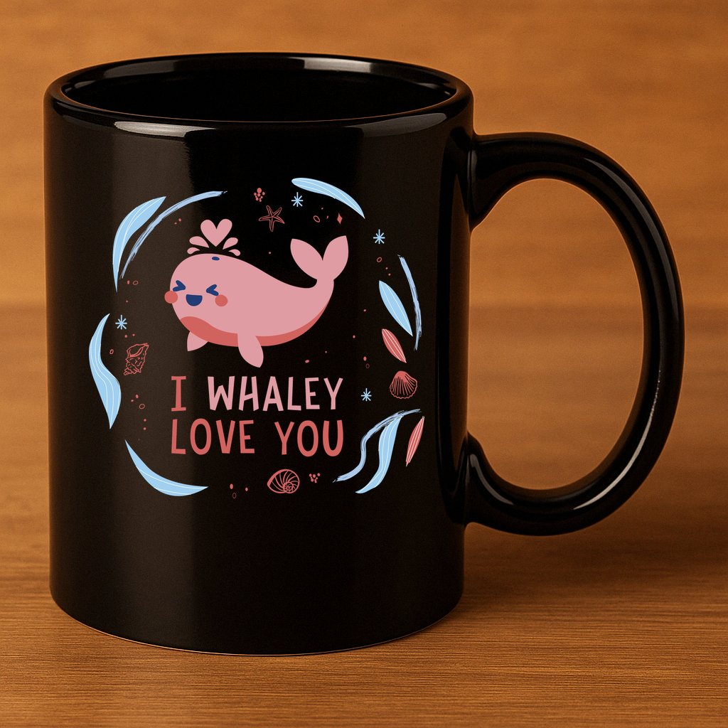 I Whaley Love You Whale 11oz C Handle Ceramic Mug