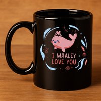 I Whaley Love You Whale 11oz C Handle Ceramic Mug