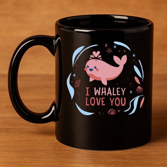 I Whaley Love You Whale 11oz C Handle Ceramic Mug