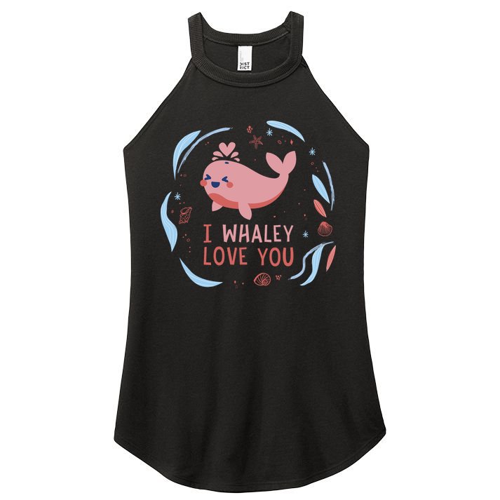 I Whaley Love You Whale Women's Perfect Tri Rocker Tank