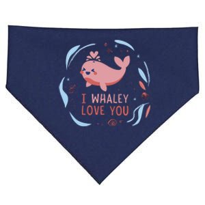 I Whaley Love You Whale USA-Made Doggie Bandana