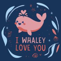 I Whaley Love You Whale Cooling Performance Crew T-Shirt