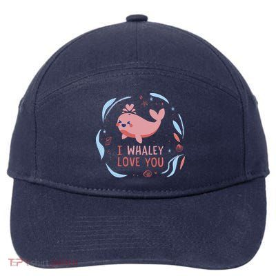 I Whaley Love You Whale 7-Panel Snapback Hat
