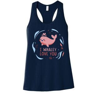 I Whaley Love You Whale Women's Racerback Tank