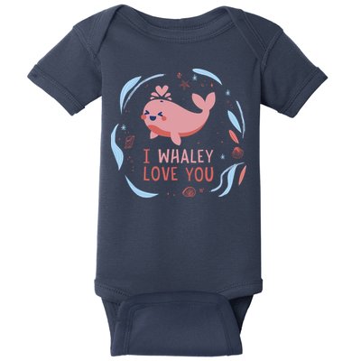 I Whaley Love You Whale Baby Bodysuit