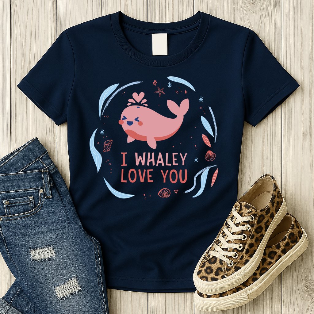 I Whaley Love You Whale Womens T-Shirt