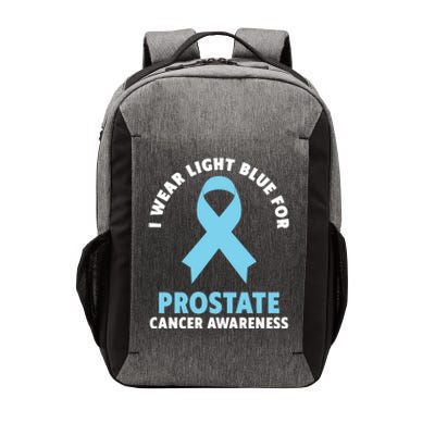 I Wear Light Blue For Prostate Cancer Awareness Gift Vector Backpack