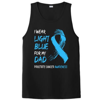 I Wear Light Blue For My Dad Prostate Cancer Awareness PosiCharge Competitor Tank