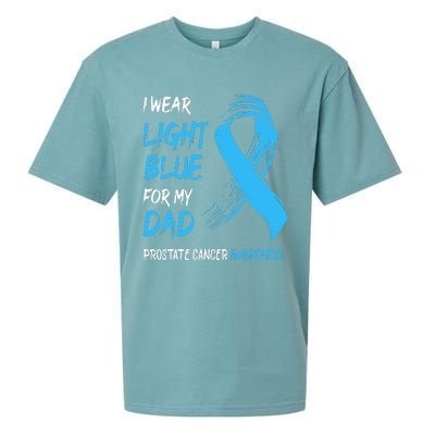 I Wear Light Blue For My Dad Prostate Cancer Awareness Sueded Cloud Jersey T-Shirt