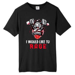 I Would Like To Rage Barbarian Panda Tabletop Gamers Tall Fusion ChromaSoft Performance T-Shirt