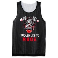 I Would Like To Rage Barbarian Panda Tabletop Gamers Mesh Reversible Basketball Jersey Tank