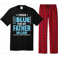 I Wear Light Blue For My Father In Law Prostate Cancer Pajama Set