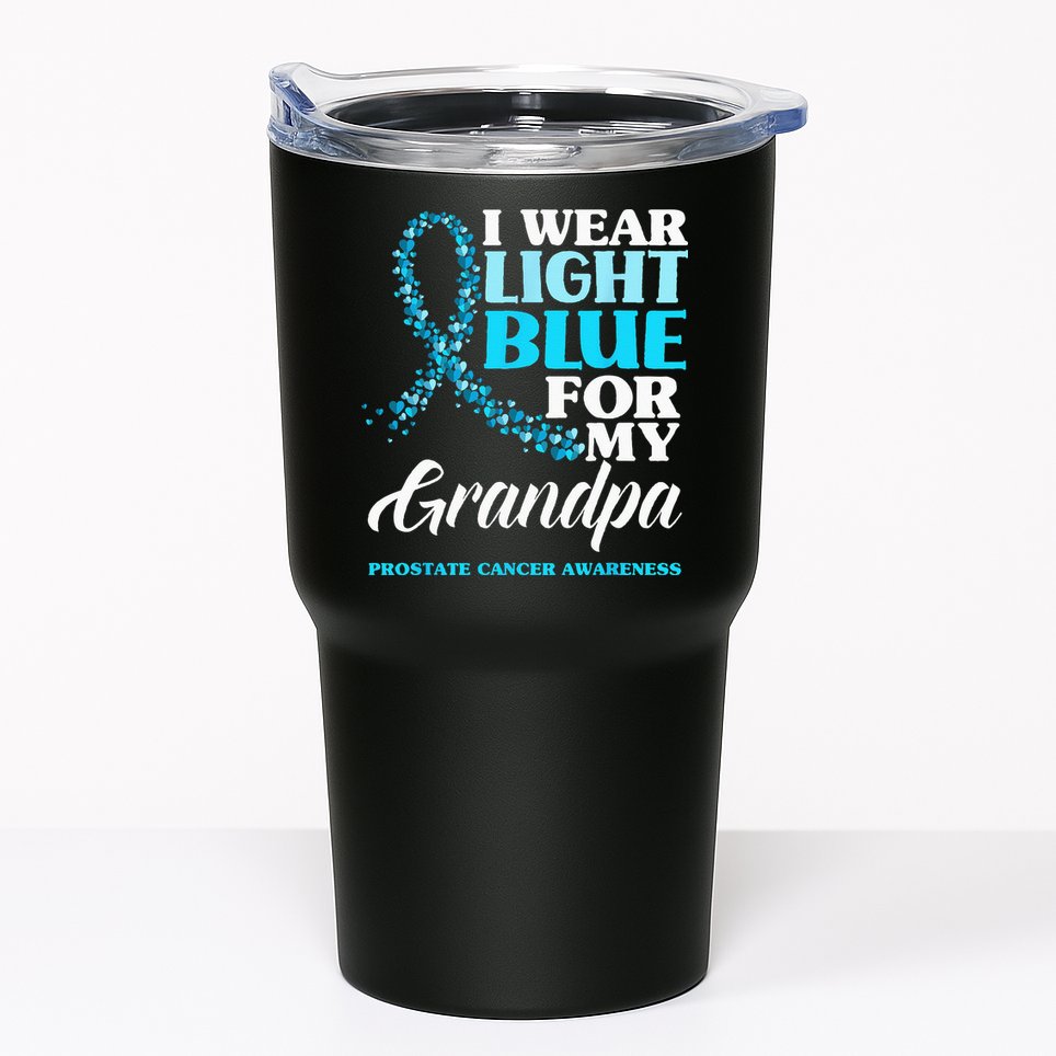 I Wear Light Blue For My Grandpa Prostate Cancer Awareness Tumbler