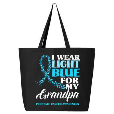 I Wear Light Blue For My Grandpa Prostate Cancer Awareness 25L Jumbo Tote