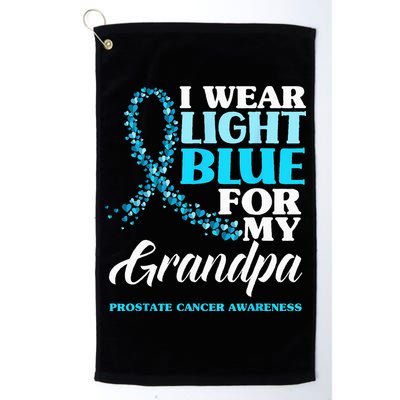 I Wear Light Blue For My Grandpa Prostate Cancer Awareness Golf Towel