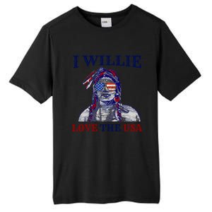 I Willie Love The Usa Meaningful Gift Proud American Funny 4th Of July Cool Gift Tall Fusion ChromaSoft Performance T-Shirt