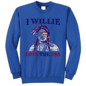 I Willie Love The Usa Meaningful Gift Proud American Funny 4th Of July Cool Gift Sweatshirt