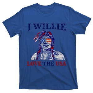 I Willie Love The Usa Meaningful Gift Proud American Funny 4th Of July Cool Gift T-Shirt