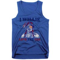 I Willie Love The Usa Meaningful Gift Proud American Funny 4th Of July Cool Gift Tank Top