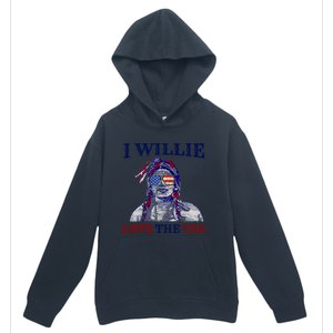 I Willie Love The Usa Meaningful Gift Proud American Funny 4th Of July Cool Gift Urban Pullover Hoodie