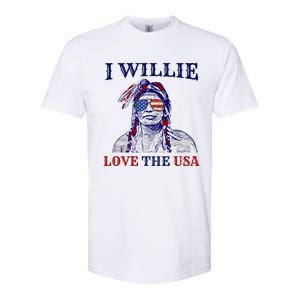 I Willie Love The Usa Meaningful Gift Proud American Funny 4th Of July Cool Gift Softstyle CVC T-Shirt