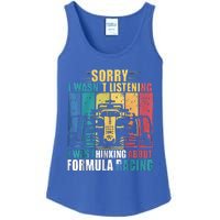 I WasnT Listening I Was Thinking About Formula Racing Ladies Essential Tank