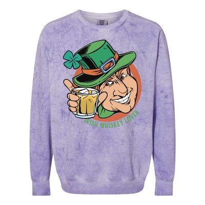 Irish Whiskey Lover St Patricks Day Colorblast Crewneck Sweatshirt