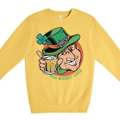 Irish Whiskey Lover St Patricks Day Premium Crewneck Sweatshirt