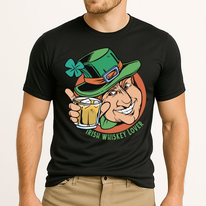Irish Whiskey Lover St Patricks Day Cooling Performance Crew T-Shirt