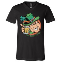 Irish Whiskey Lover St Patricks Day V-Neck T-Shirt