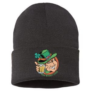 Irish Whiskey Lover St Patricks Day Sustainable Knit Beanie