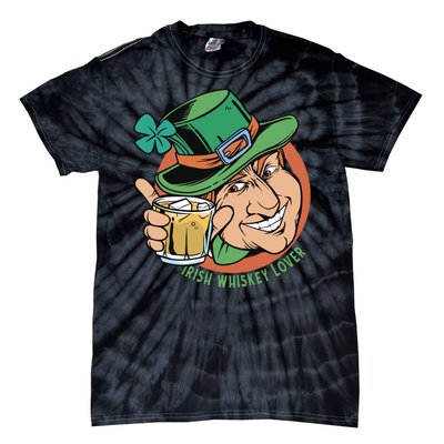 Irish Whiskey Lover St Patricks Day Tie-Dye T-Shirt